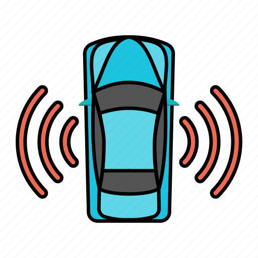 Autonomous, automated, wireless, car, automobile, artificial intelligence, self driving icon - Download on Iconfinder