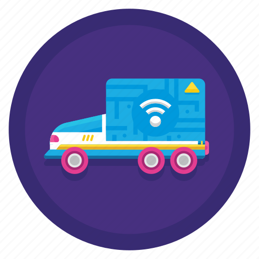 Autonomous, delivery, shipping, truck icon - Download on Iconfinder