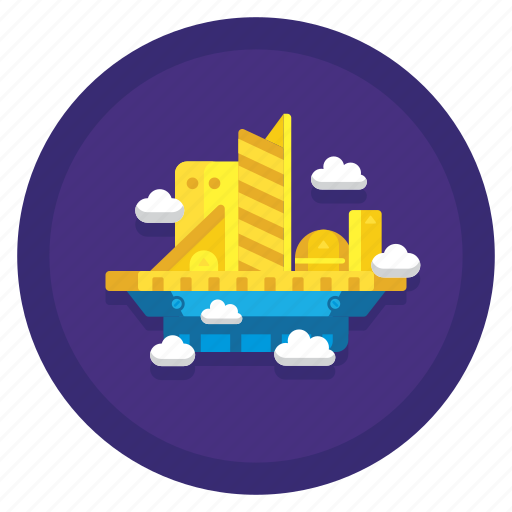 City, in, sky, the icon - Download on Iconfinder