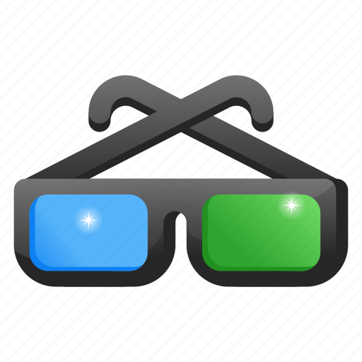 Cinema glasses, 3d glasses, 3d spectacles, 3d specs, movie glasses icon - Download on Iconfinder