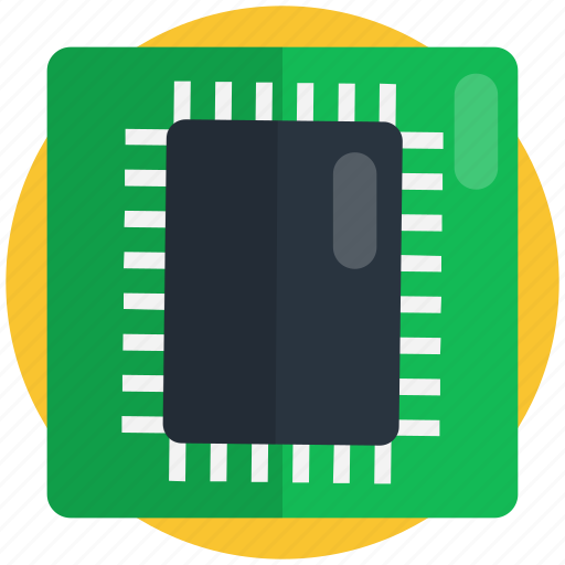 Processor, chip, circuit, computer, integrated, memory, microprocessor icon - Download on Iconfinder