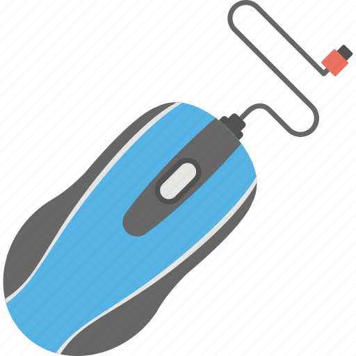Computer gadget, cord mouse, optical mouse, pointing device, wired mouse icon - Download on Iconfinder