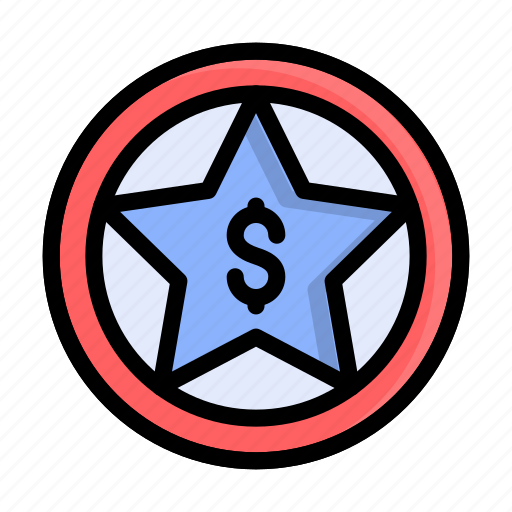 Gambling, casino, star, dollar, chip icon - Download on Iconfinder
