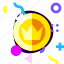 adaptive, coin, game, ios, isolated, king, material design 