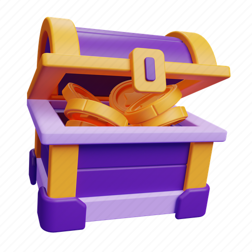 Chest, game, ui, asset, mobile, app 3D illustration - Download on Iconfinder