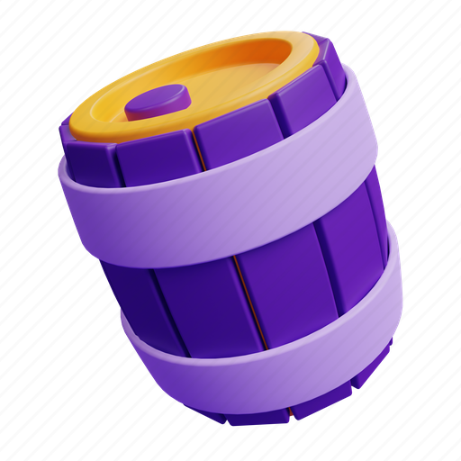 Barrel, game, ui, asset, mobile, app 3D illustration - Download on Iconfinder