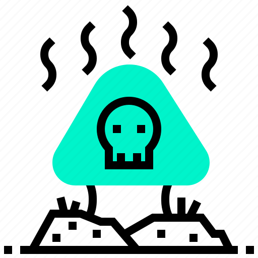 Dangerous, mushroom, poisonous, skull, toxic icon - Download on Iconfinder