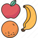 fruit, banana, apple, diet, eat