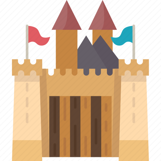 Castle, kingdom, palace, fort, medieval icon - Download on Iconfinder
