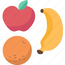 fruit, banana, apple, diet, eat