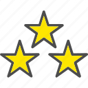 award, rating, reward, star, stars, three