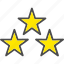 award, rating, reward, star, stars, three 