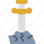 arthur, excalibur, king, knight, stone, sword, weapon 
