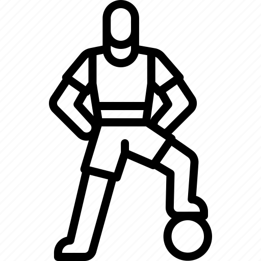 Player, football, sport, goal, sportsman, participant, athlete icon - Download on Iconfinder