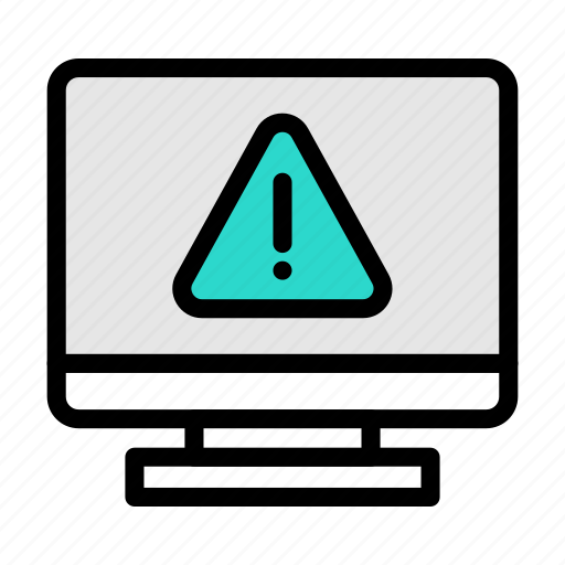 Exclamation, error, warning, danger, screen icon - Download on Iconfinder