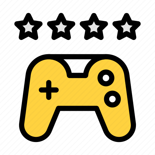Game, controller, fivestar, rating, review icon - Download on Iconfinder