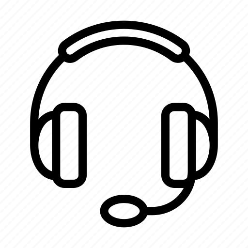 Headphone, audio, support, speaker, mic icon - Download on Iconfinder