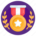 star badge, winning medal, prize, achievement, award