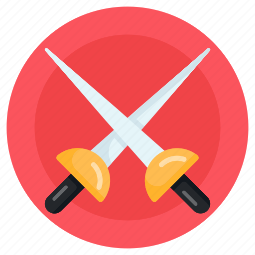 Swordplay, fencing swords, rapiers, rapiers game, swordsmanship icon - Download on Iconfinder