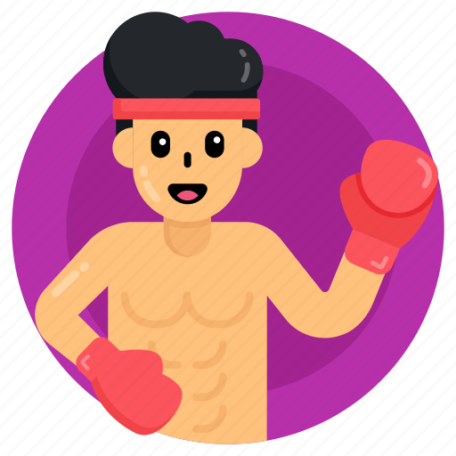 Sportsman, boxer, fighter, prize fighter, male boxer icon - Download on Iconfinder