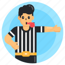 game referee, referee, football referee, game judge, avatar