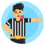 game referee, referee, football referee, game judge, avatar 