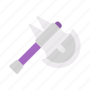 axe, chop, element, game, item, medieval, weapon