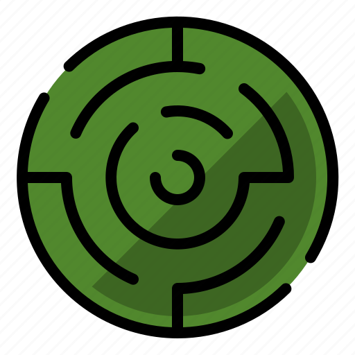 Circle maze, labyrinth, maze, maze game icon - Download on Iconfinder