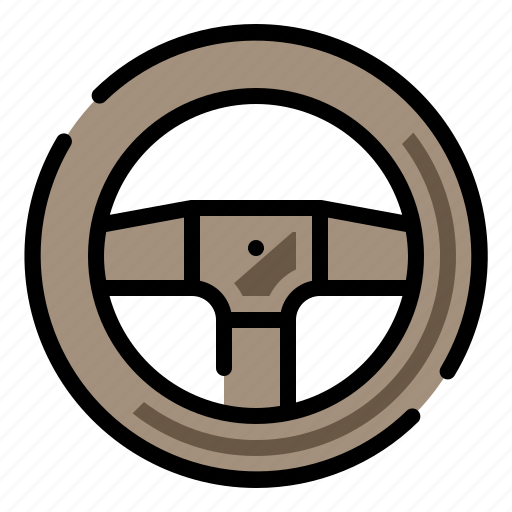 Steer, steer wheel, steering, vehicle icon - Download on Iconfinder