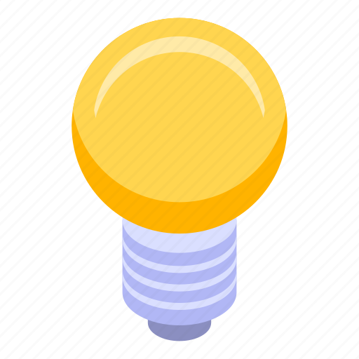 Bulb, business, cartoon, internet, isometric, light, technology icon - Download on Iconfinder