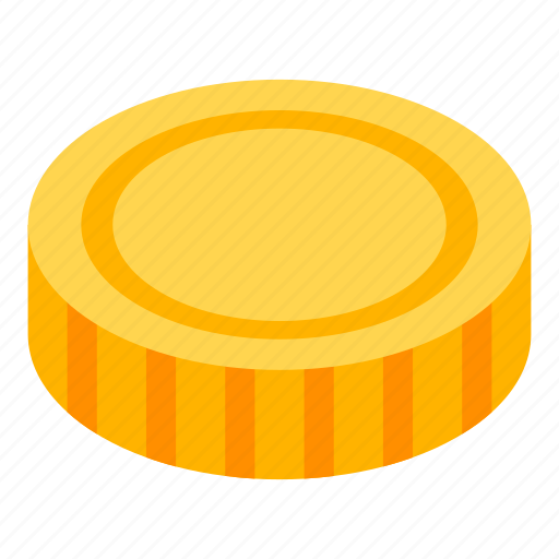Business, cartoon, coin, currency, gold, isometric, money icon - Download on Iconfinder