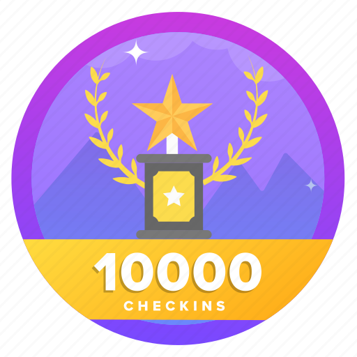Award, challenge, checkins, goal, check, badge icon - Download on Iconfinder