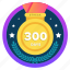 300days, 300ds, badge, challenge, honor, medal, social 