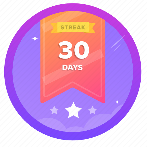 30d, award, badge, challenge, goal, social, streak icon - Download on Iconfinder