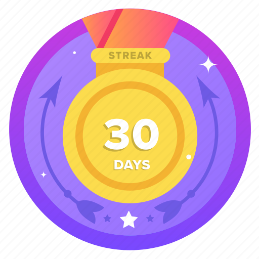 30ds, award, badge, challenge, goal, social, streak icon - Download on Iconfinder