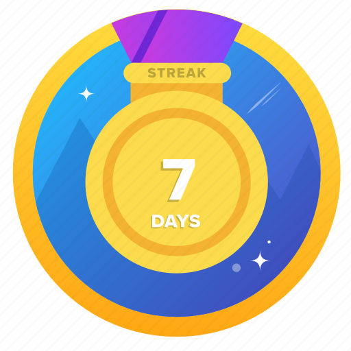Award, badge, challenge, goal, social, streak icon - Download on Iconfinder