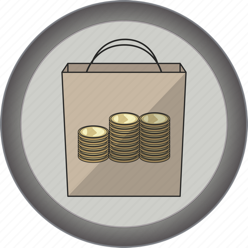 Coin, gamification, good, medal, packet, sells, silver icon - Download on Iconfinder