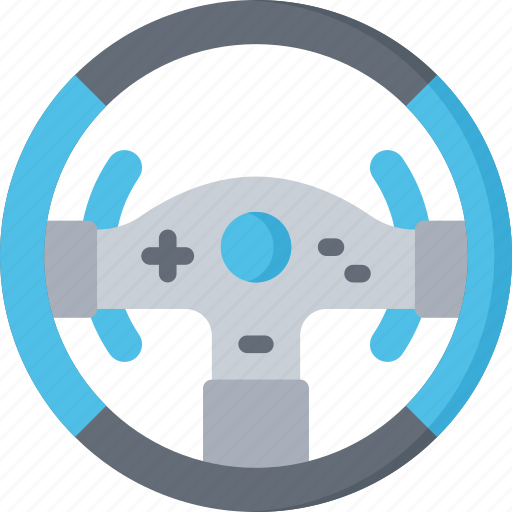 Controller, games, gaming, playing, racing, steering, wheel icon - Download on Iconfinder