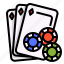 card, casino, gambling, game, risk, tokens 