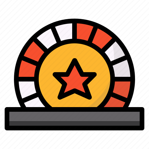 Chip, coin, gambling, game, insert, token icon - Download on Iconfinder