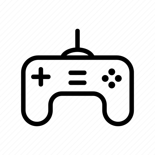 Computer, contour, game, gaming, joystick, play, video icon - Download on Iconfinder