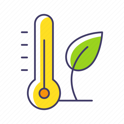 Thermometer, measuring, temperature, seedling icon - Download on Iconfinder