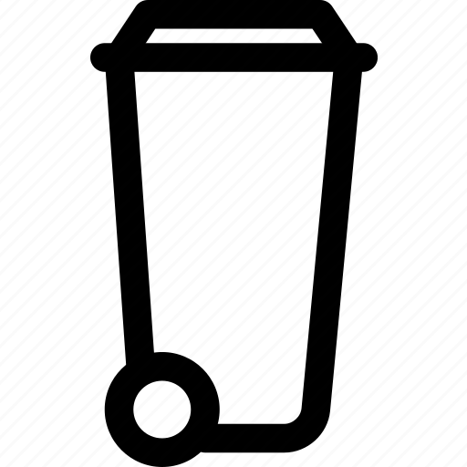 Can, garbage, rubbish, trash, waste, wheel icon - Download on Iconfinder