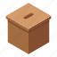 ballot, box, business, cartoon, hand, isometric, party 
