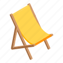 beach, cartoon, chair, isometric, silhouette, summer, sun