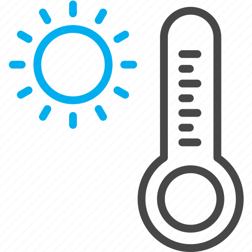 Thermometer, sun, celsius, fahrenheit, temperature icon - Download on Iconfinder
