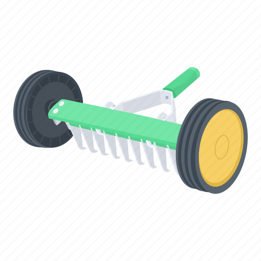 Farm, garden, gardening, rake, roller, tool icon - Download on Iconfinder