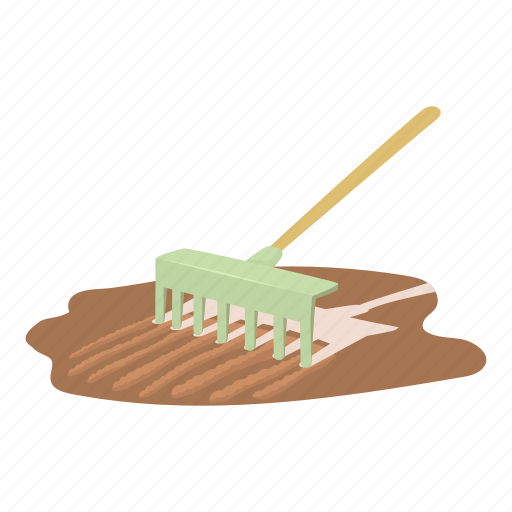 Agricultural, agriculture, art, care, cartoon, design, rake icon - Download on Iconfinder