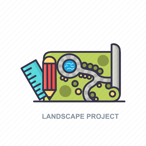 Landscape, pencil, project, scale icon - Download on Iconfinder