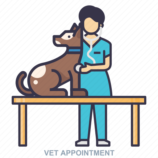 Appointment, dog, vet, women icon - Download on Iconfinder